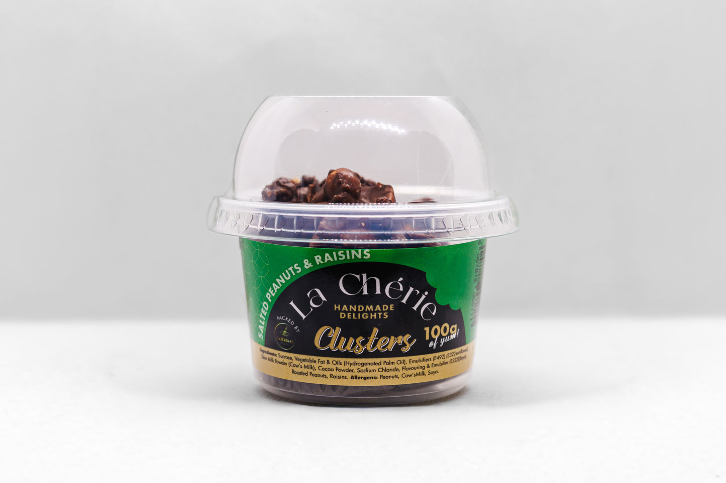 La Cherie - Choc Salted Peanut & Raisin Clusters
