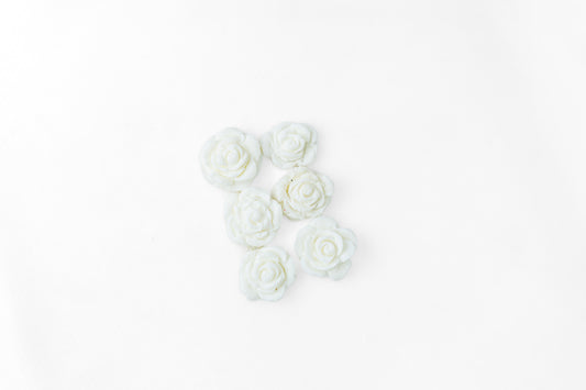 Sugar Decor - Button Rose White