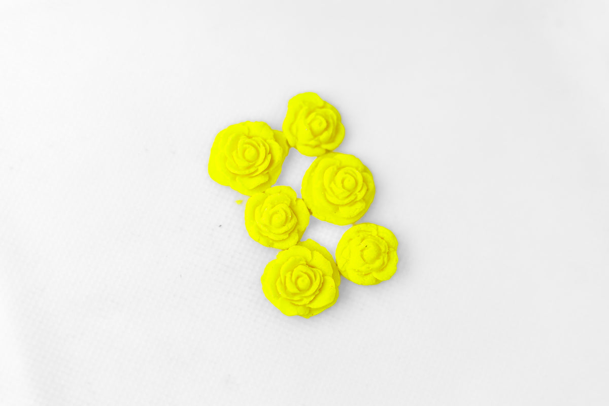 Sugar Decor - Button Rose Yellow